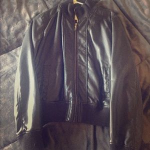 Faux leather jacket
